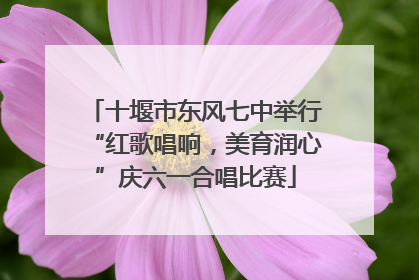 十堰市东风七中举行“红歌唱响，美育润心”庆六一合唱比赛